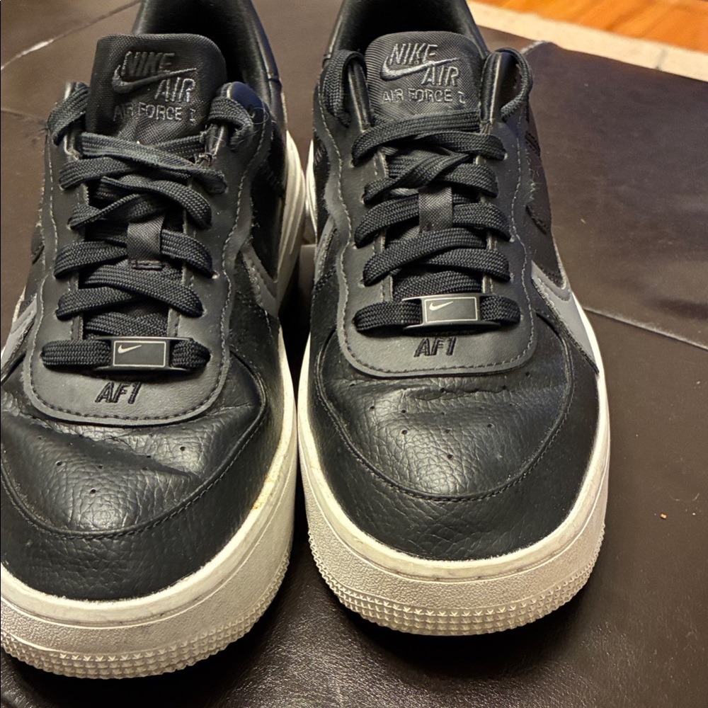 Nike Air Force 1 Black and White Athletic Shoes
